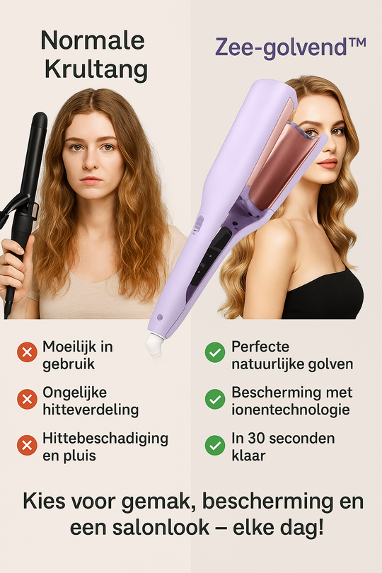 Zee-golvend™ (voor elk haartype) Beachwaves 🌊💜