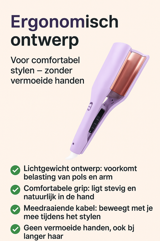 Zee-golvend™ (voor elk haartype) Beachwaves 🌊💜