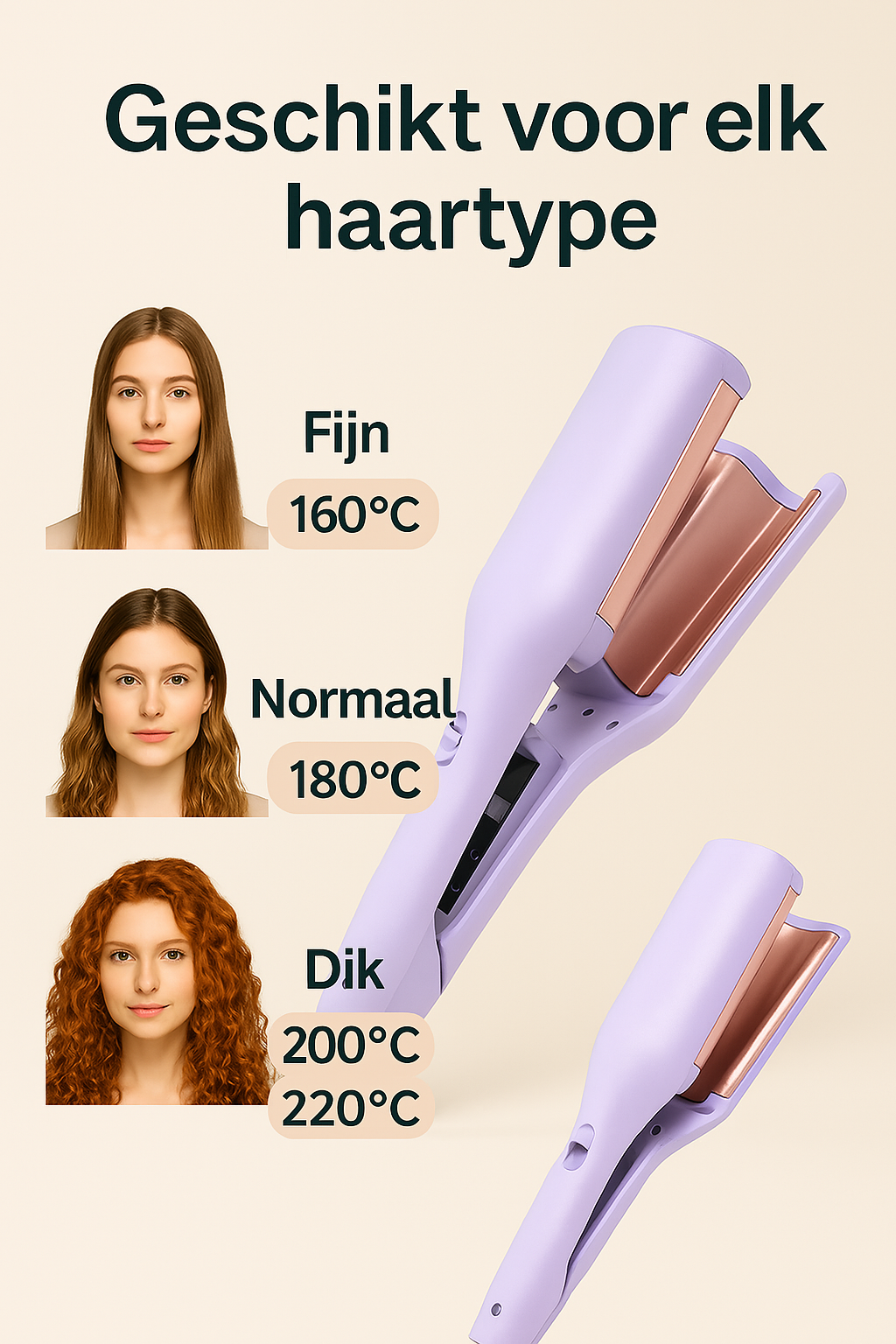 Zee-golvend™ (voor elk haartype) Beachwaves 🌊💜